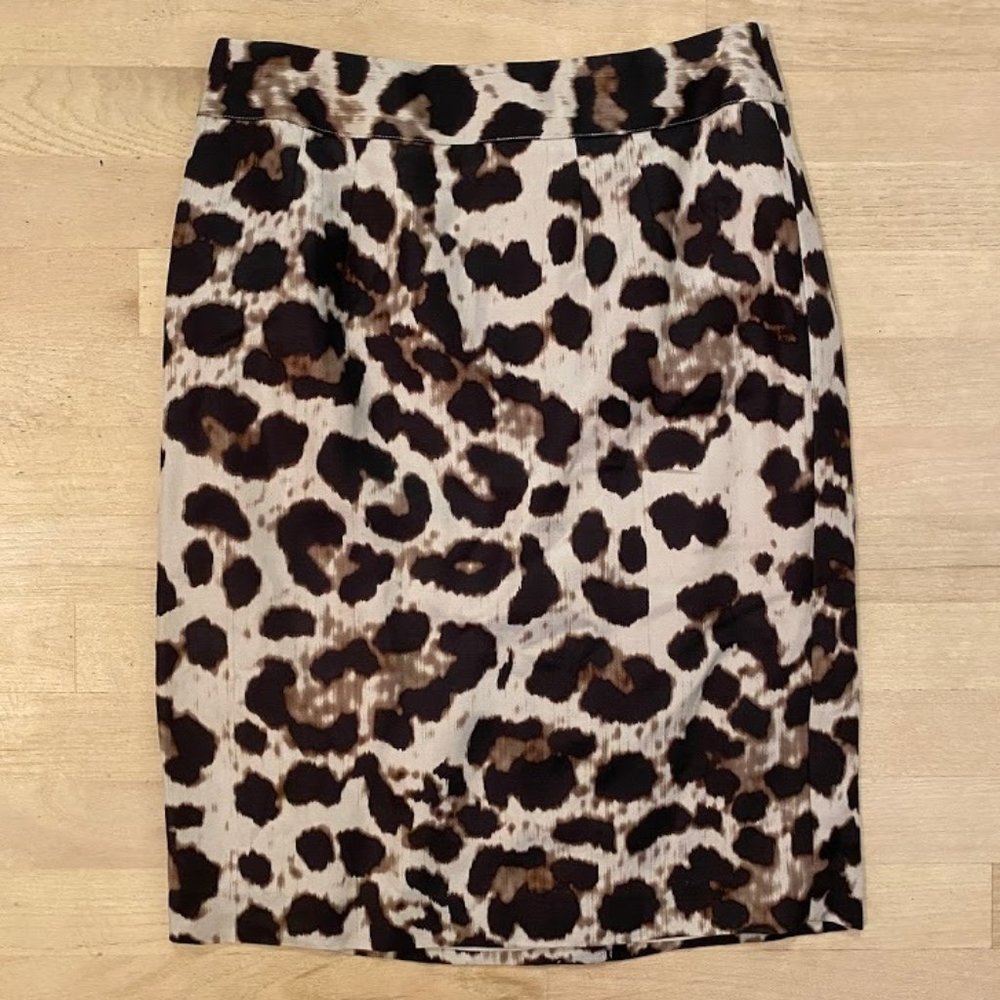 NWT Banana Republic animal print pencil skirt sz 4